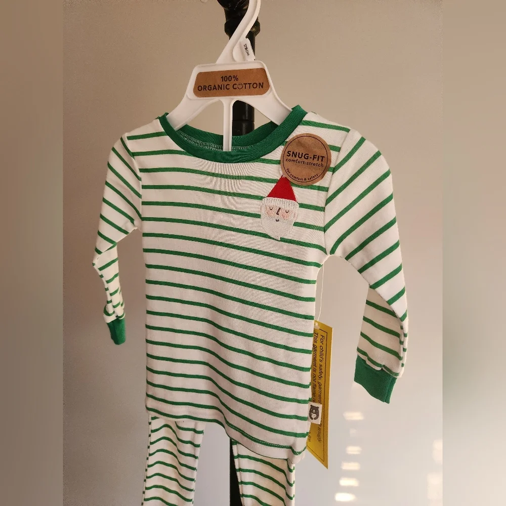 Size‎ 12 months 100% organic cotton Christmas pajama set 12 months